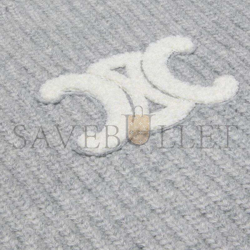 CELINE HOODED SWEATER IN RIBBED WOOL RY0FV0ZTQ.08GC